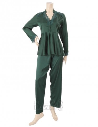 plain satan pajama set