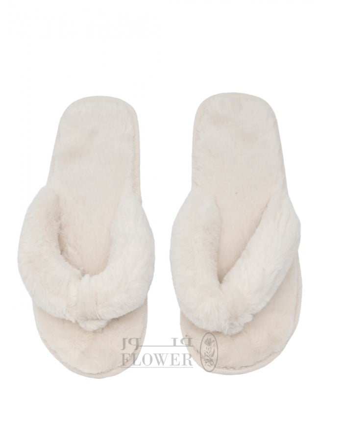 ladies fur slipper