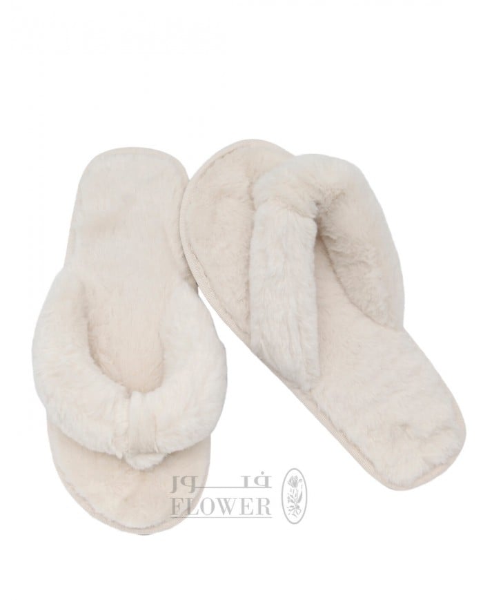 ladies fur slipper