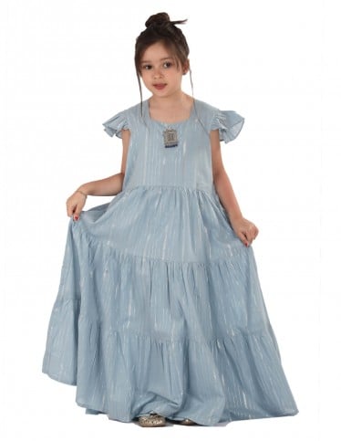 half sleeve embroidered kids jalabiya