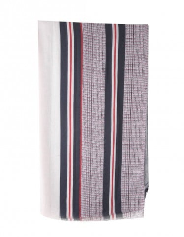 striped cotton scarf