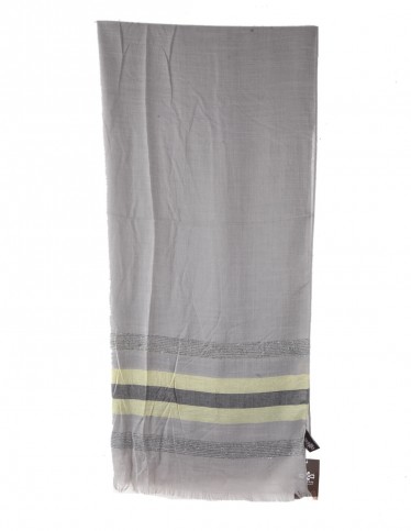 striped cotton scarf