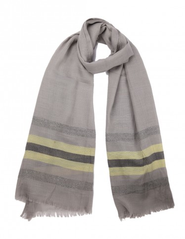striped cotton scarf