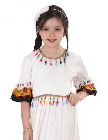 tight waist cloche jalabiya