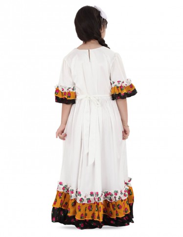 tight waist cloche jalabiya