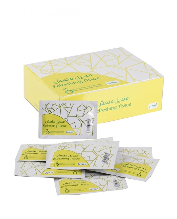 refreshing lemon napkin