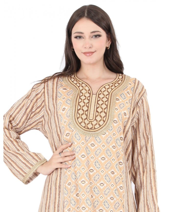 lite embroidered jalabiya