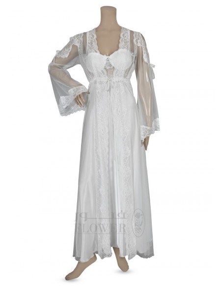 Satin bridal nightgown