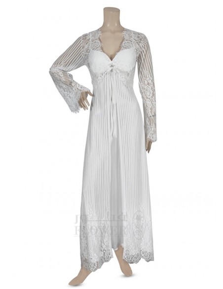 Lace bridal nightgown