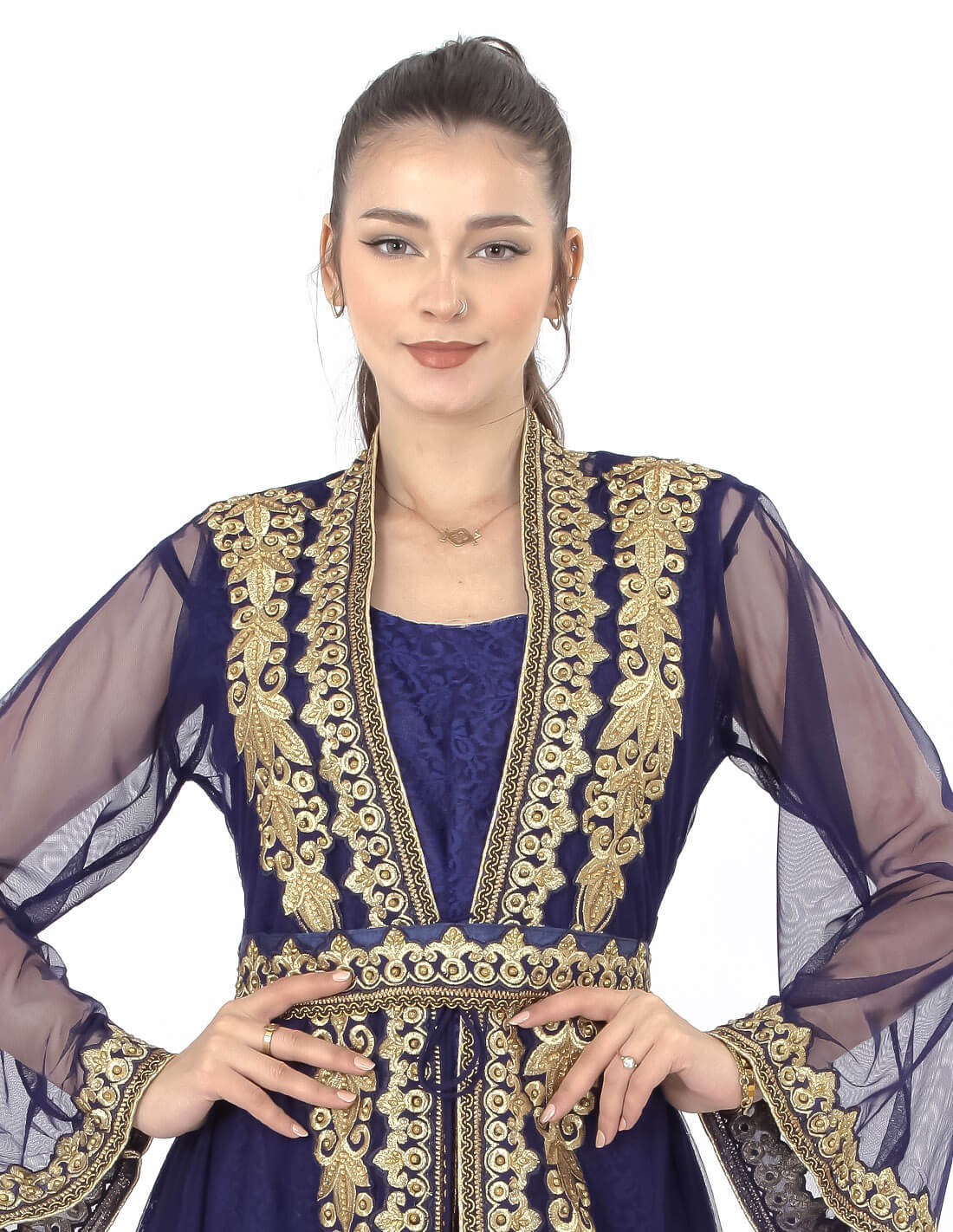 luxury embroidered caftan