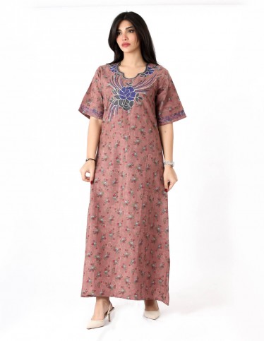 embroidered half sleeve jalabiya