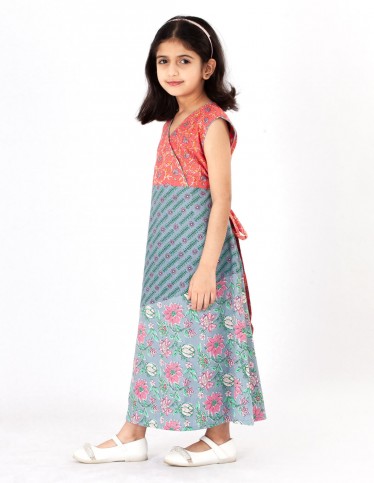 floral kids jalabiya