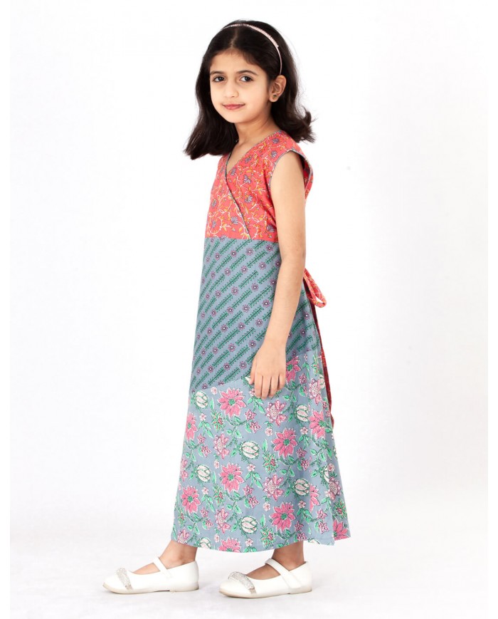 floral kids jalabiya