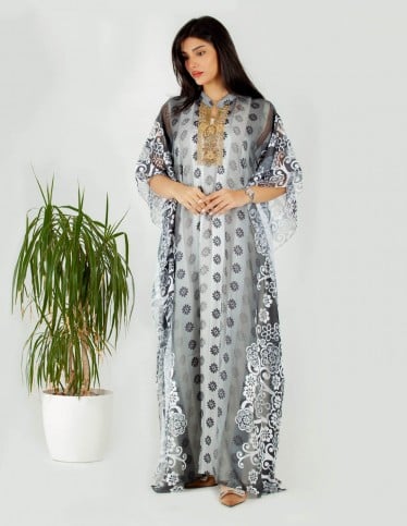 4 piece butterfly cut jalabiya floral
