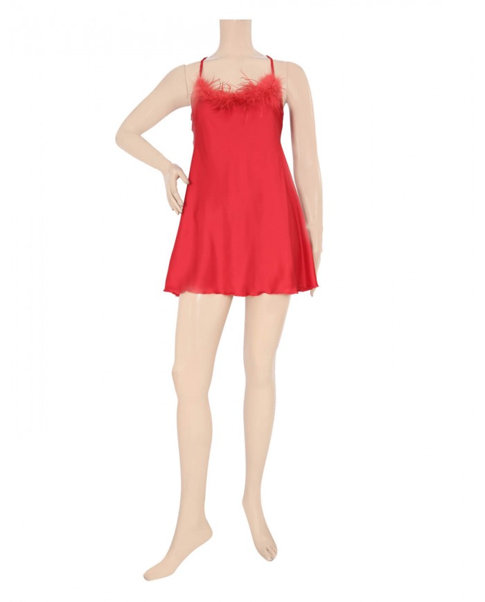 short babydoll with fur