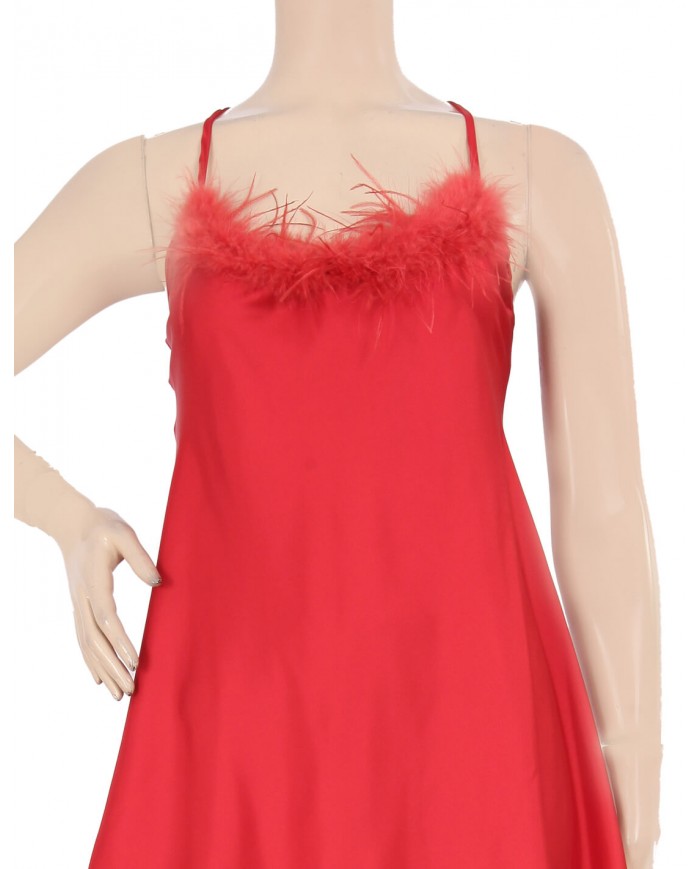 short babydoll with fur