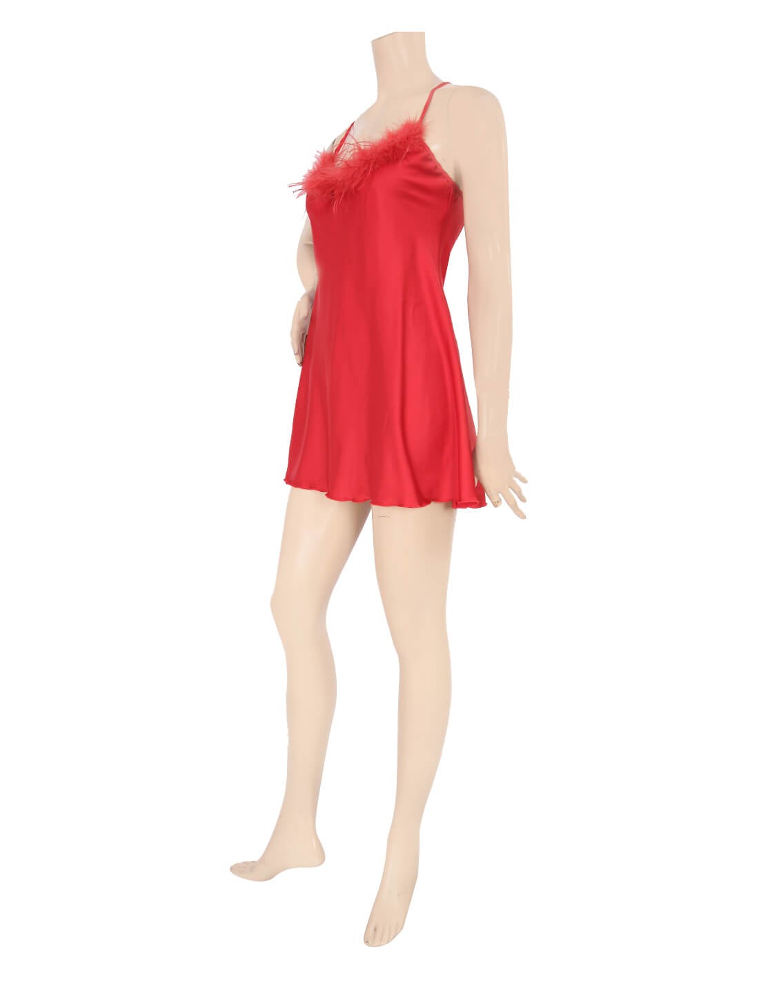 short babydoll with fur