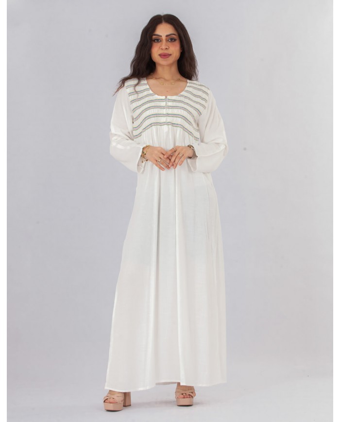 plain homewear jalabiya long sleeve