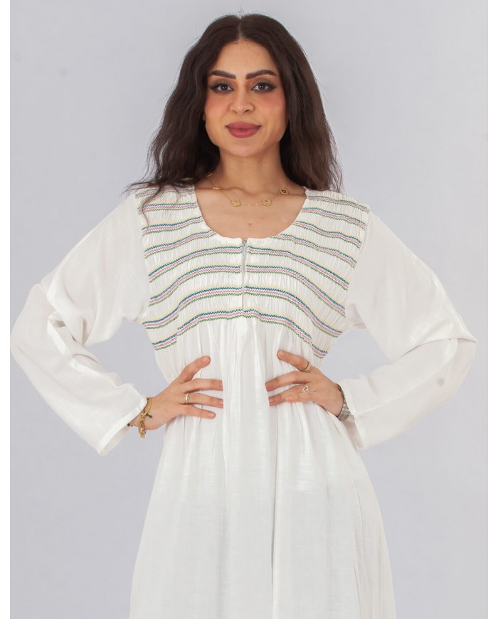 plain homewear jalabiya long sleeve