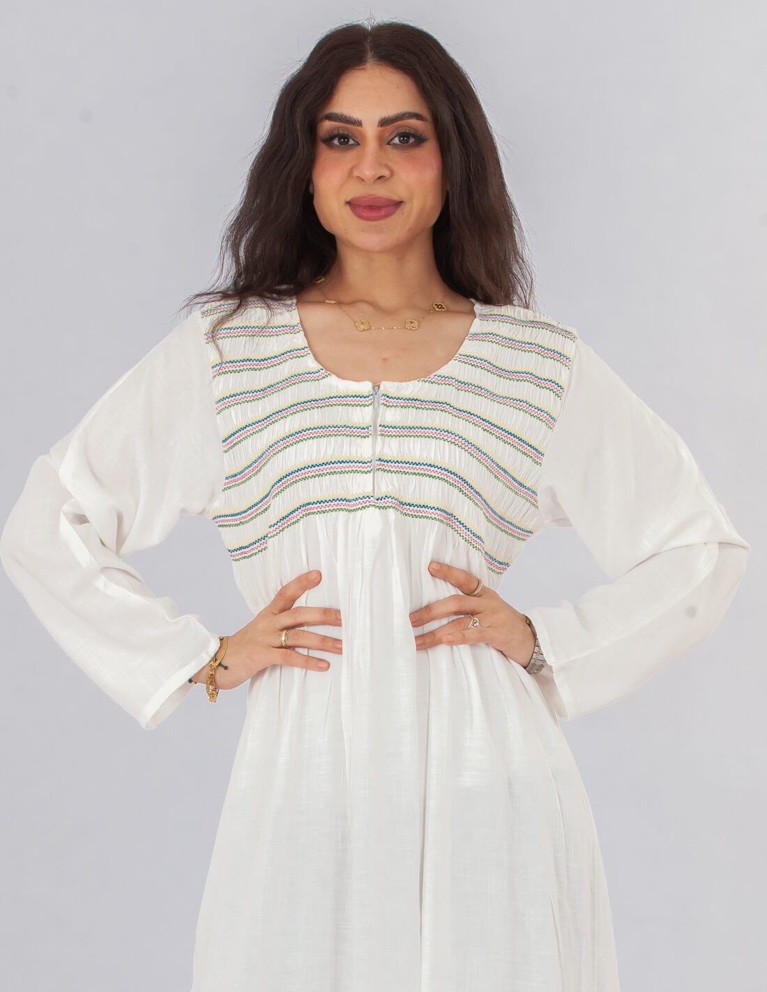 plain homewear jalabiya long sleeve