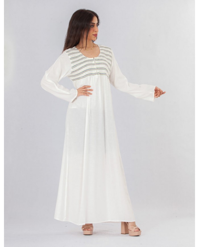 plain homewear jalabiya long sleeve