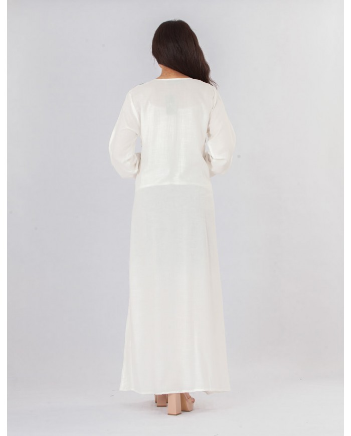 plain homewear jalabiya long sleeve