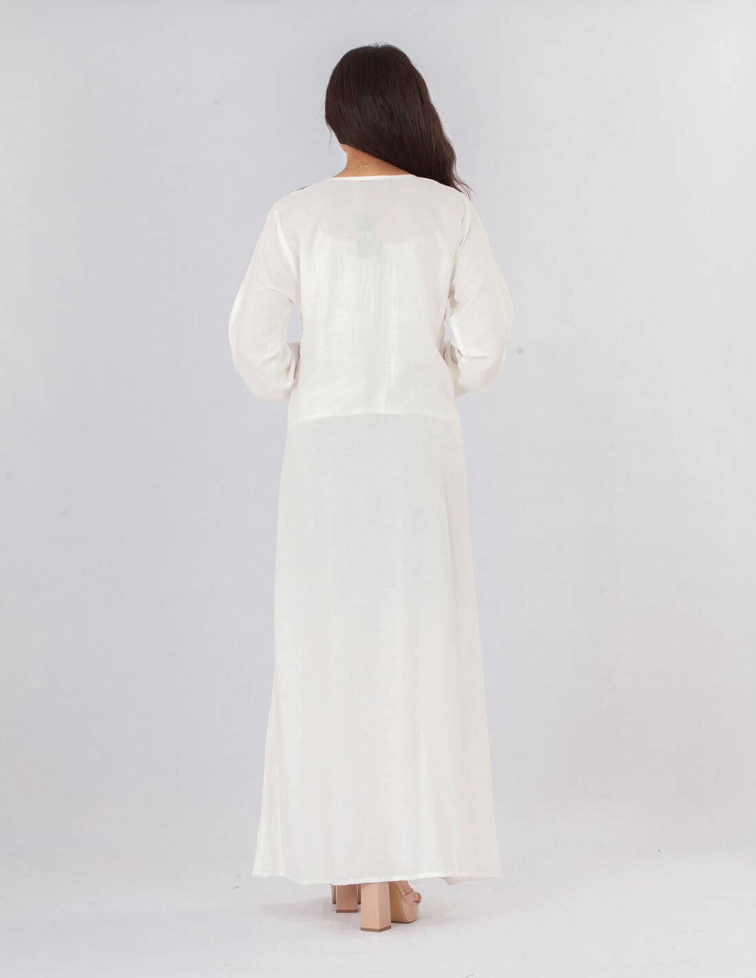 plain homewear jalabiya long sleeve