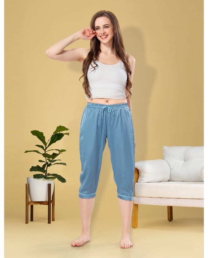 plain sattan short pants