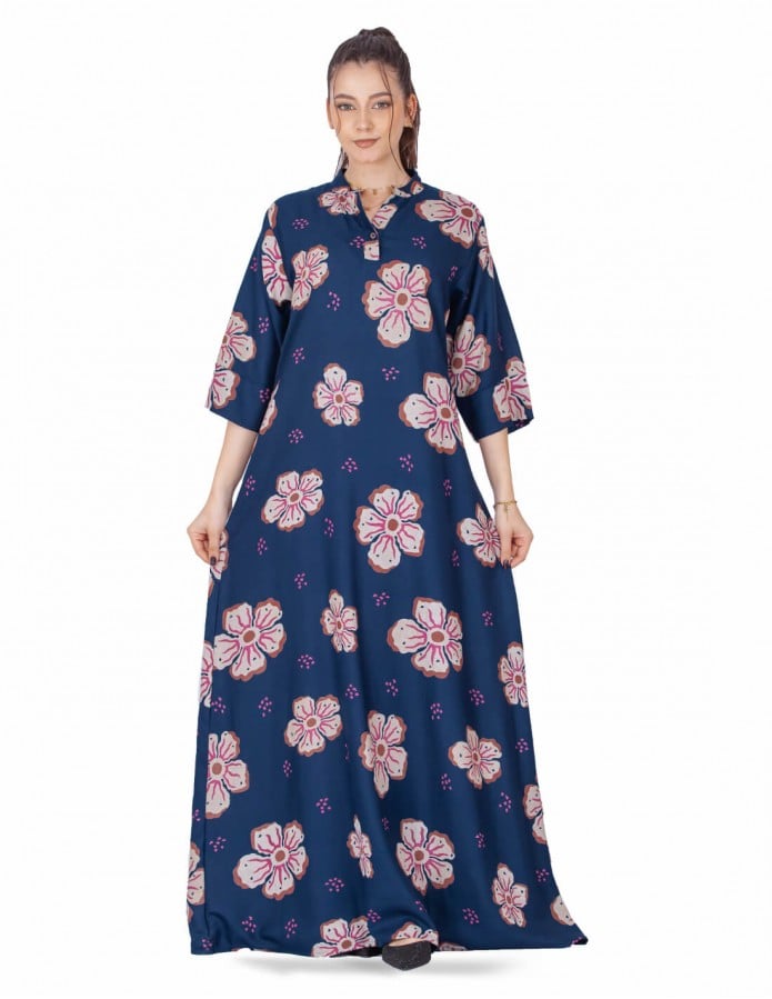 sleeve cut floral hosting jlabiya