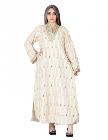 luxury long sleeve jalabiya