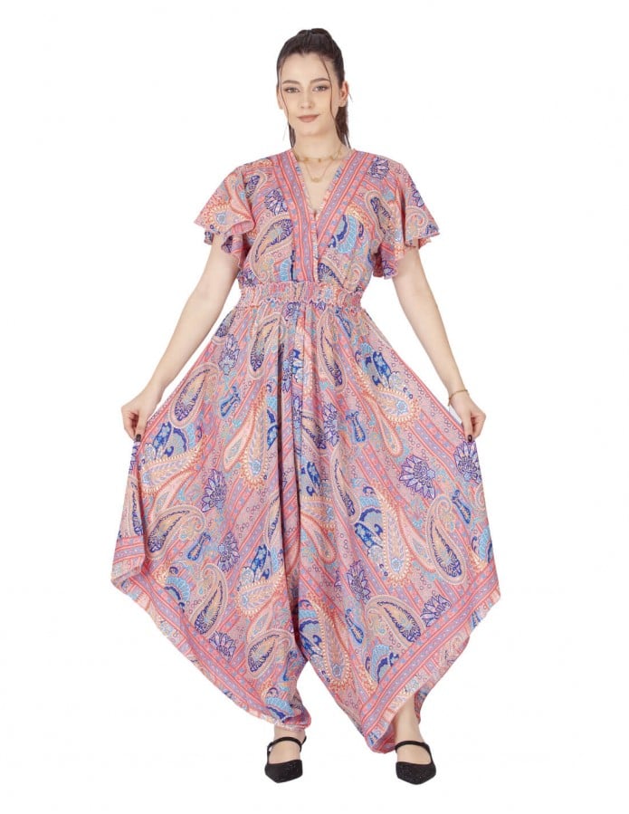 sleeve cut floral homewear jlabiya