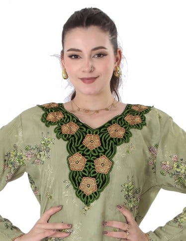 long sleeve homewear jalabiya