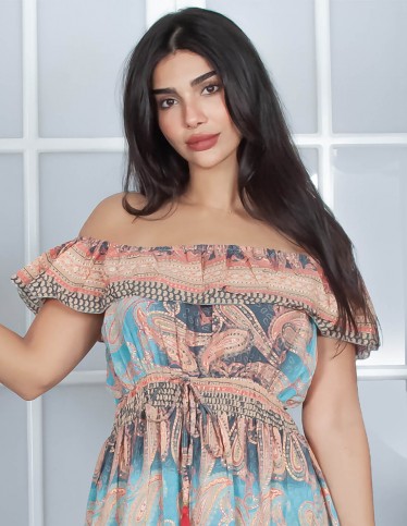 short sleeve cut homewear jalabiya