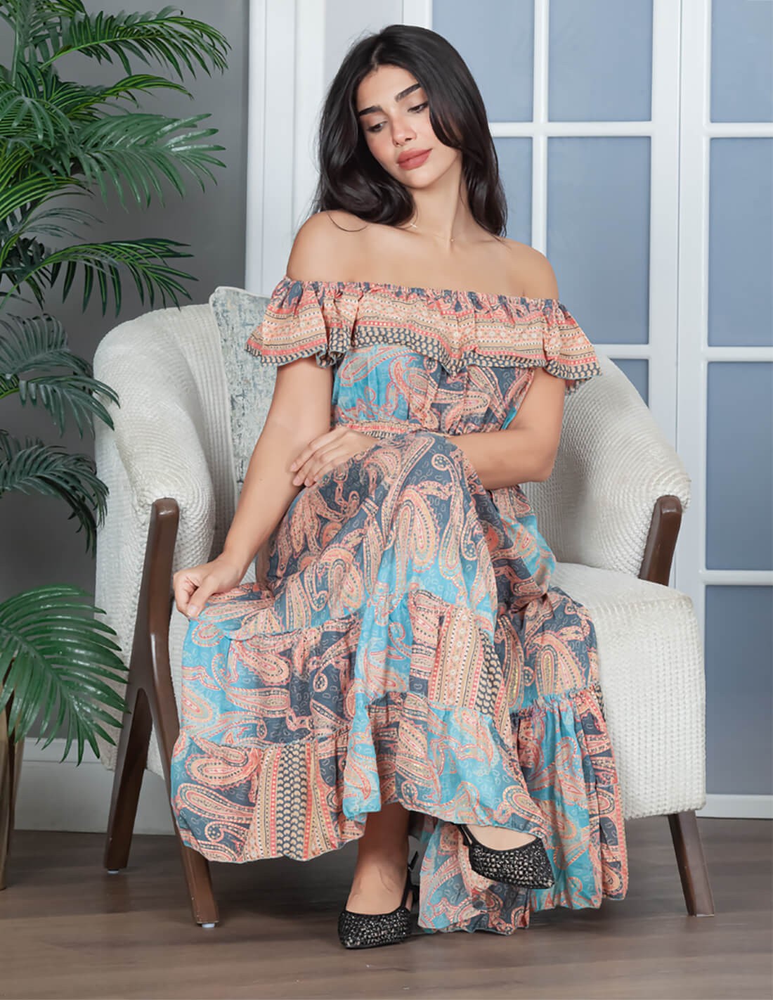 short sleeve cut homewear jalabiya