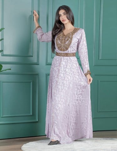 metalic embroidered hosting jalabiya