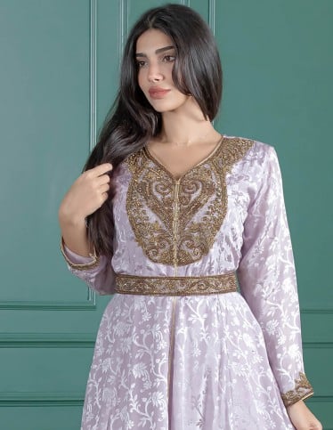 metalic embroidered hosting jalabiya