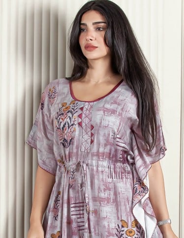 lite homewear jalabiya butterfly cut floral