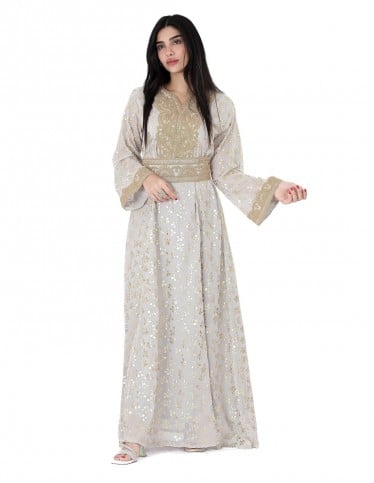 luxury long sleeve jalabiya