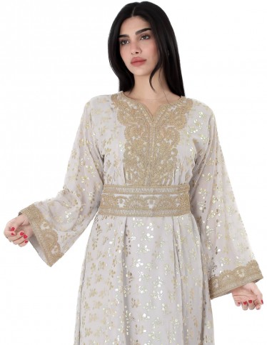 luxury long sleeve jalabiya