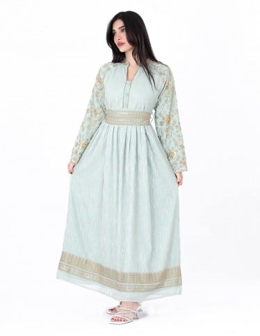 luxury long sleeve jalabiya