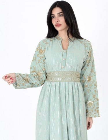 luxury long sleeve jalabiya