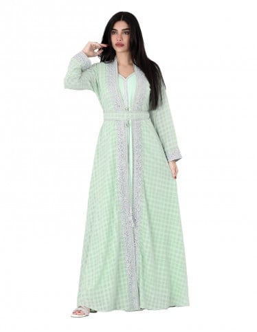 2 piece luxury checkers jalabiya