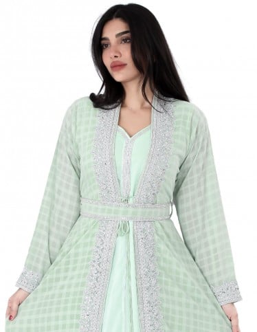 2 piece luxury checkers jalabiya