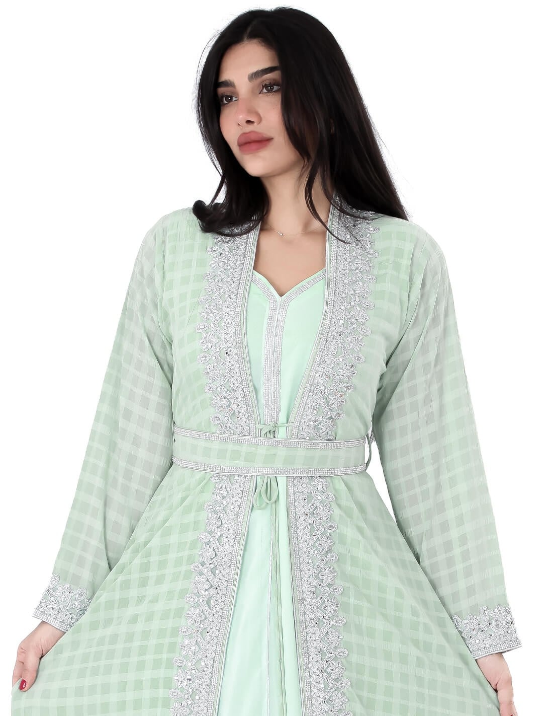 2 piece luxury checkers jalabiya