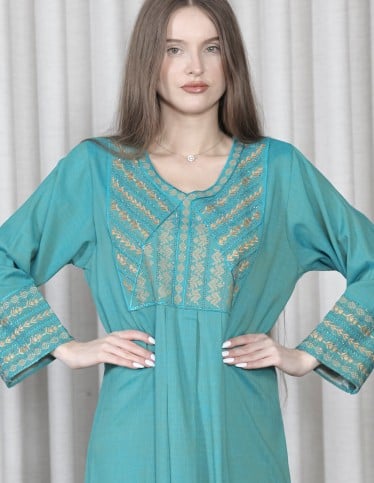 lite jalabiya cold fabric gold imprint