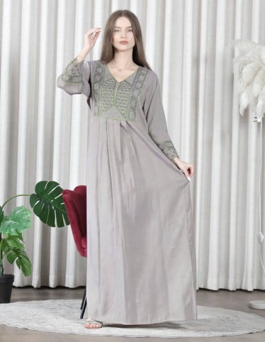 lite jalabiya cold fabric geometerec embroidery
