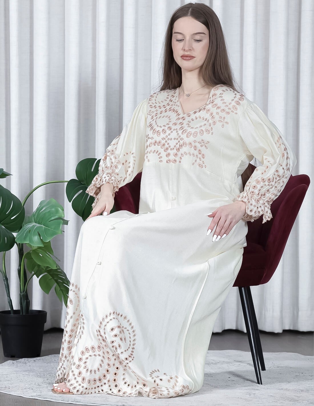 classic jalabiya lite design sleeve cut