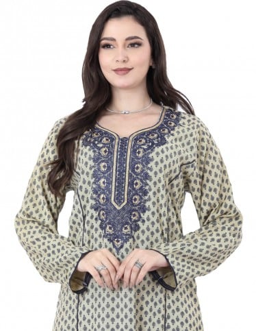 A unique jalabiya, distinguished by its remarkable