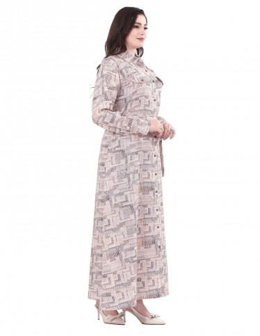 A winter jalabiya characterized by its elegance