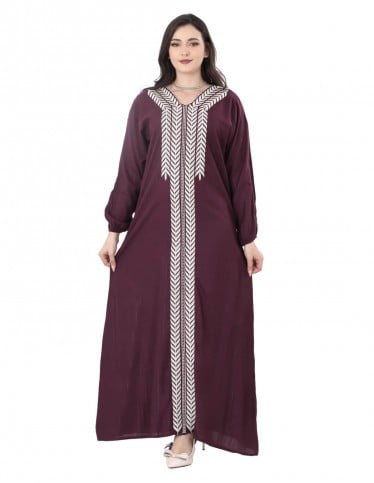 Elegance Lightly Embroidered Jalabiya